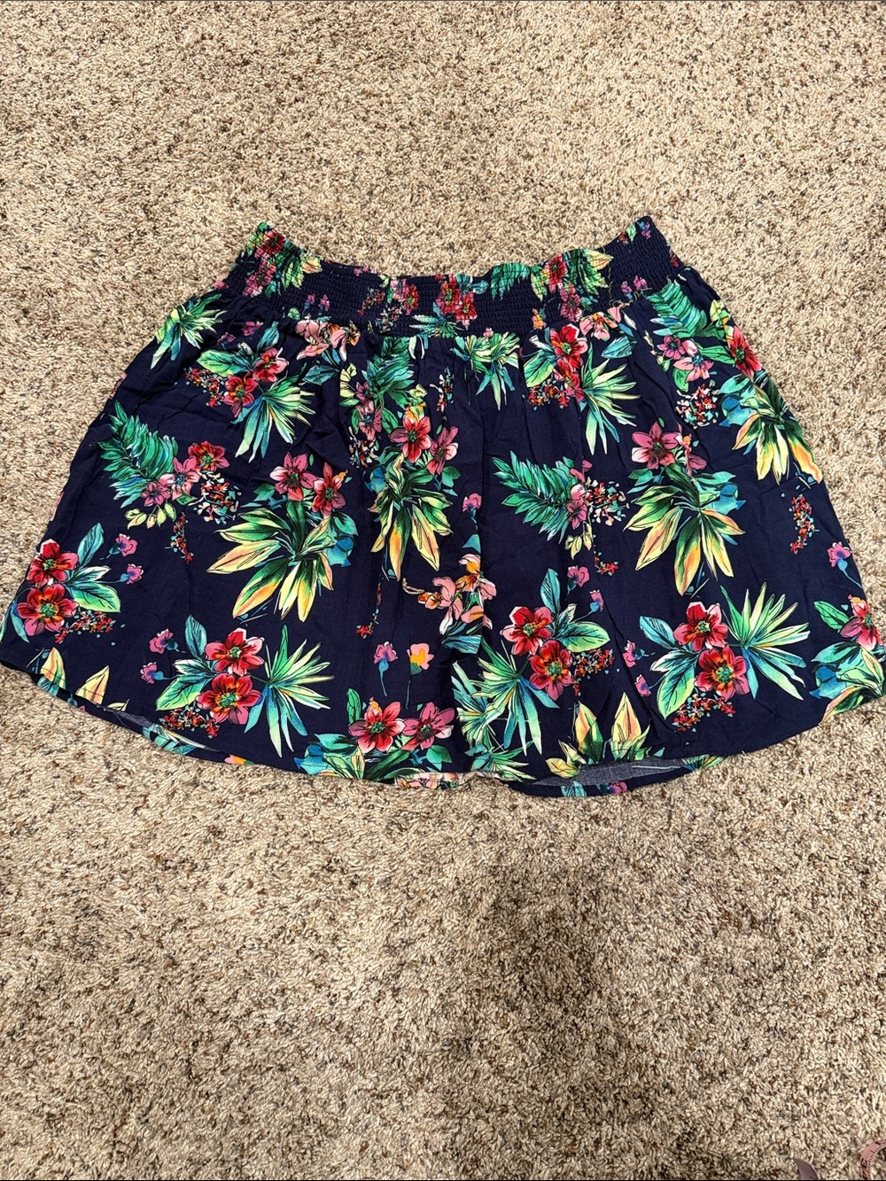RACHEL Rachel Roy Navy Floral Skater Skirt